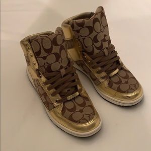 Coach hi top sneakers